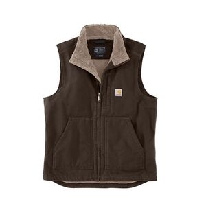 Carhartt Dark Brown Fleece-Lined Vest. Size 5XL
